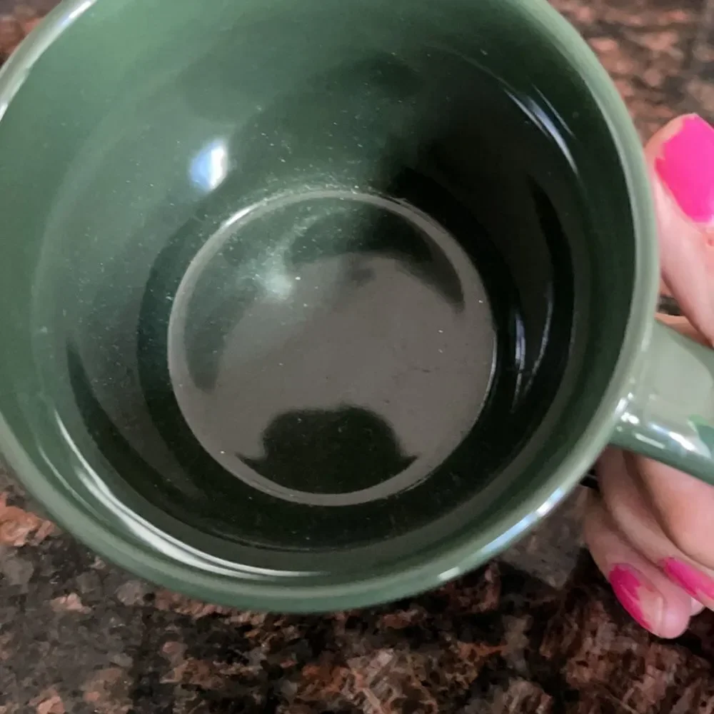 Starbucks Green Holiday Mug 14oz Snowflakes